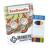 View the Stress Relieving Adult Colouring Book & Pencils - Zen Doodle