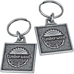 Econo Metal Keychain - Square