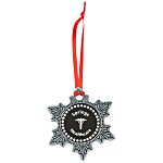 Sparkly Accent Ornament - Snowflake