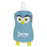 Paws and Claws Foldable Bottle - 12 oz. - Owl