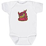 Rabbit Skins Infant Onesie - White - Embroidered