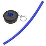 Reusable Silicone Straw in Keychain Case- Closeout