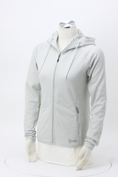 4imprint.ca: Dry Tech Fleece Full-Zip Hooded Jacket - Ladies' C137151-L