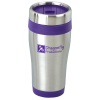 Steel Tumbler with Colour Trim - 16 oz.