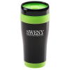 View Image 1 of 3 of Black Stainless Steel Tumbler - 16 oz.