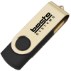 View Image 1 of 3 of USB Swing Drive - Gold - 2GB