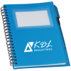View Image 1 of 5 of Business Card Notebook with Pen - Translucent