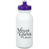 View Image 1 of 2 of Value Sport Bottle with Push Pull Lid - 20 oz. - White
