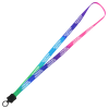 View Image 1 of 2 of Tie-Dye Multicolour Lanyard - 1/2"