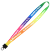 View Image 1 of 2 of Tie-Dye Multicolour Lanyard - 3/4"