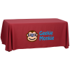 View the Serged Open-Back Polyester Table Throw - 6'