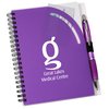 View Image 1 of 4 of Curvy Top Notebook with Pen
