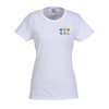 View Image 1 of 2 of Gildan Heavy Cotton T-Shirt - Ladies' - Embroidered - White