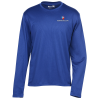 View Image 1 of 3 of Popcorn Knit Performance Long Sleeve Tee - Men's - Embroidered