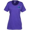 View Image 1 of 2 of Euro Spun Cotton T-Shirt - Ladies' - Embroidered
