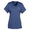 View Image 1 of 3 of Snag Resistant Heather Performance T-Shirt - Ladies'