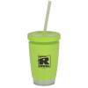 View Image 1 of 2 of Colourband Tumbler with Straw - 18 oz. - Closeout