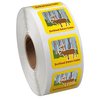View Image 1 of 2 of Full Colour Sticker by the Roll - Square - 1" x 1"