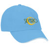 View Image 1 of 3 of Brushed Cotton Twill Sandwich Cap - Solid - 24 hr