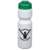View Image 1 of 2 of Value Water Bottle with Flip Lid - 28 oz. - White