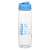View Image 1 of 2 of Clear Impact Halcyon Water Bottle with Flip Lid - 24 oz.