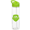 View Image 1 of 3 of Clear Impact Halcyon Water Bottle with Flip Straw - 24 oz.