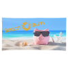 View Image 1 of 3 of Full Colour Microfibre Terry Beach Towel - 30 x 60