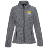 View Image 1 of 3 of Crossland Heather Fleece Jacket - Ladies' - 24 hr