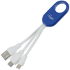 View Image 1 of 4 of Union Light-Up Logo Duo Charging Cable- Closeout