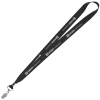 View Image 1 of 3 of Lanyard with Metal Bulldog Clip - 3/4" - 24 hr