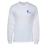 Gildan Ultra Cotton LS T-Shirt - Screen - White