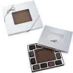 Chocolate Bites - 12-Piece - Silver Box