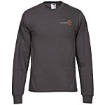 Fruit of the Loom HD LS T-Shirt - Embroidered - Colour