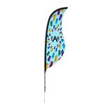 Outdoor Sabre Sail Sign - 9' - One-Sided