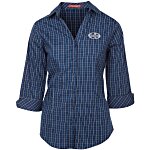 Coal Harbour Tattersall Checked 3/4 Sleeve Shirt - Ladies'