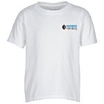 Gildan DryBlend 50/50 T-Shirt - Youth - Embroidered - White