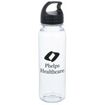 Clear Impact Poly-Pure Outdoor Bottle with Crest Lid - 24 oz.