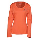 Popcorn Knit Performance Long Sleeve Tee - Ladies' - Embroidered
