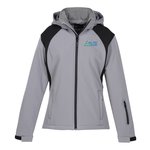 Contrasting Colour Hooded Soft Shell Jacket - Ladies'