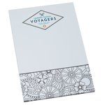 Colour-In Notepad - Floral
