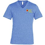 Bella+Canvas Tri-Blend V-Neck T-Shirt - Men's - Embroidered
