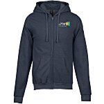 M&O Knits Cotton Blend Full-Zip Sweatshirt - Embroidered