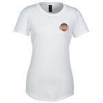 Gildan Tri-Blend T-Shirt - Ladies' - White - Embroidered