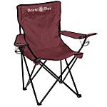 Heathered Folding Chair with Carrying Bag- Closeout Colours