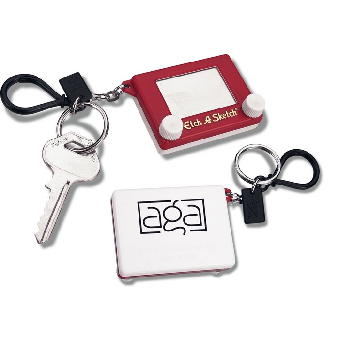 Etch a sketch keychain