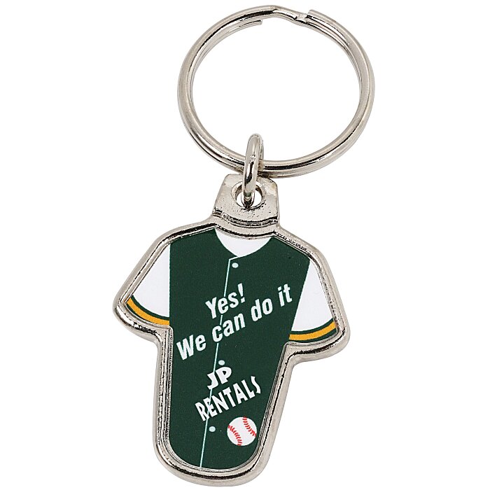 4imprint.ca Sports Jersey Metal Keychain Baseball C117073BB