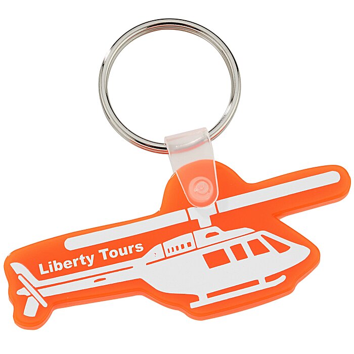 4imprint.ca Helicopter Soft Keychain Translucent C17608HCT