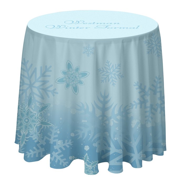 4imprint.ca Serged Round Table Throw 3' Full Colour C1367623