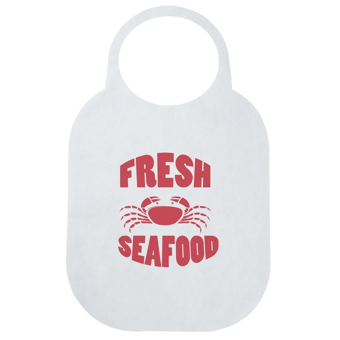 CASE OF 500 DISPOSABLE PLASTIC LOBSTER BIBS FREE SHIPPING 