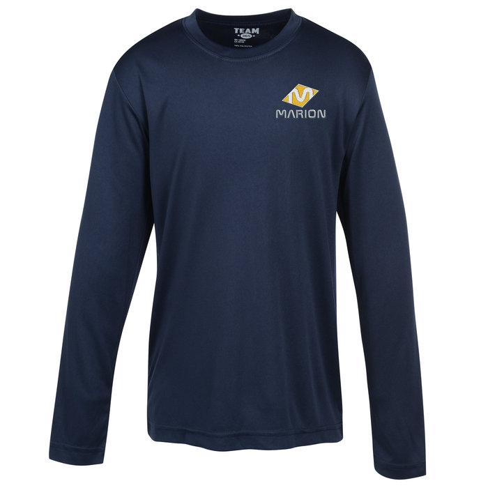 4imprint.ca: Zone Performance Long Sleeve Tee - Youth - Embroidered ...